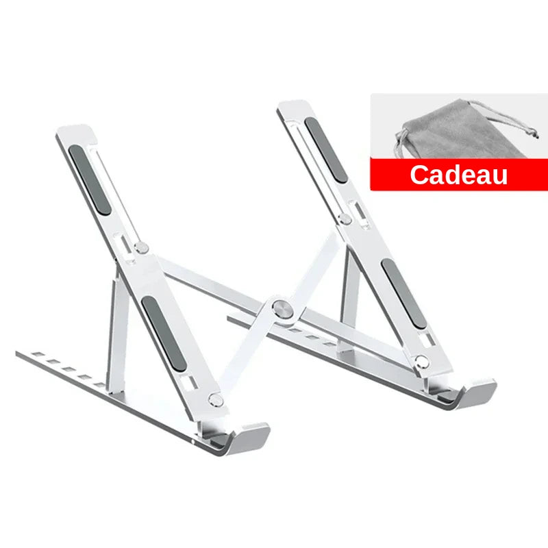 Support ordinateur portable argent cadeau