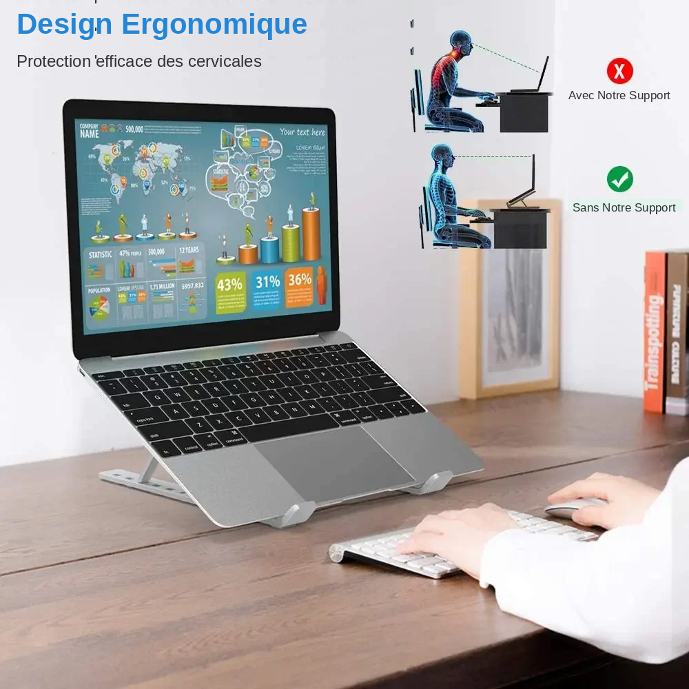 Support ordinateur portable ergonomique
